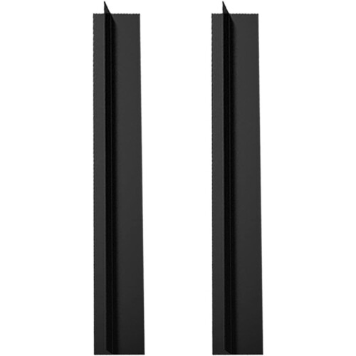 2Pcs Kitchen Stove Counter Gaps Covers T Shape Silicone Strips Stove Protector Pad Slit Black 1