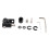 Adjustable Aluminum Single Sided V‑Bar Stabilizer for Compound Bow Black 200g 15