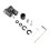 Adjustable Aluminum Single Sided V‑Bar Stabilizer for Compound Bow Black 200g 13
