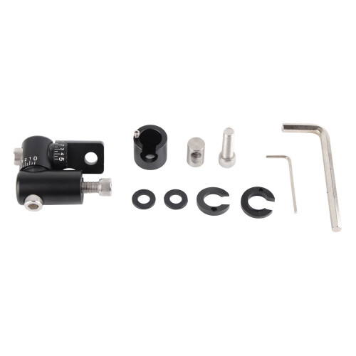 Adjustable Aluminum Single Sided V‑Bar Stabilizer for Compound Bow Black 200g 1