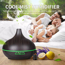 550mL Colorful Night Light Diffuser Humidifier with Remote