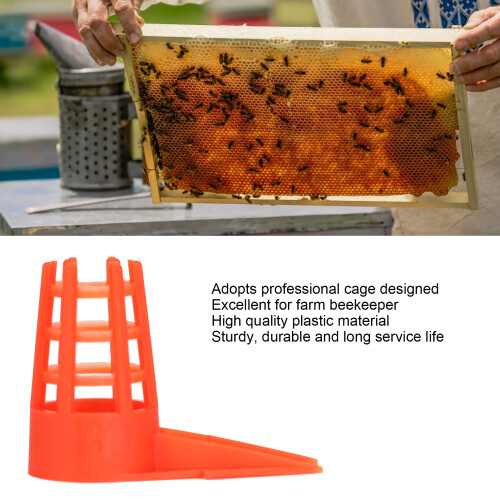250 Plastic Bee Queen Cage Cell Covers Beekeeping Tool Protective Supplies 2