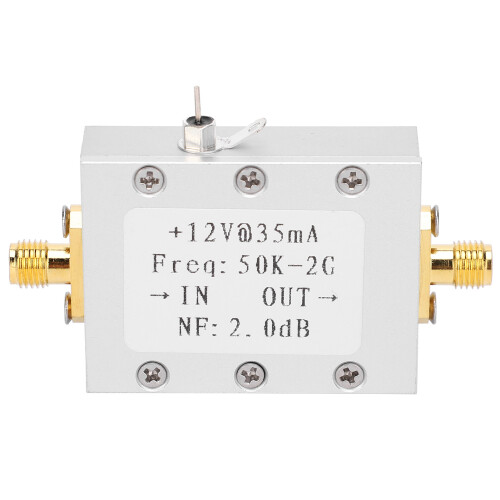 10K-2G RF Amplifier Module 31dB Gain Low Noise Wideband 50Ω 1