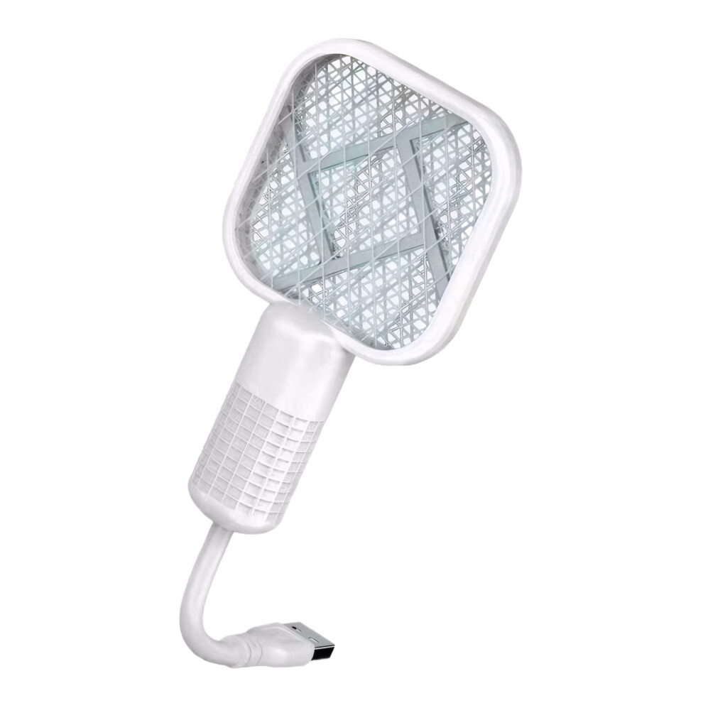 (white) ABS Quick And Easy-To Electric Fly Swatter For Camping Fast-Acting-image-OPC-PMYJFN5-NEW