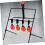 Self Resetting Metal Shooting Target Decoration for Indoor Training Black Mini Set Automatic Reset Feature 2