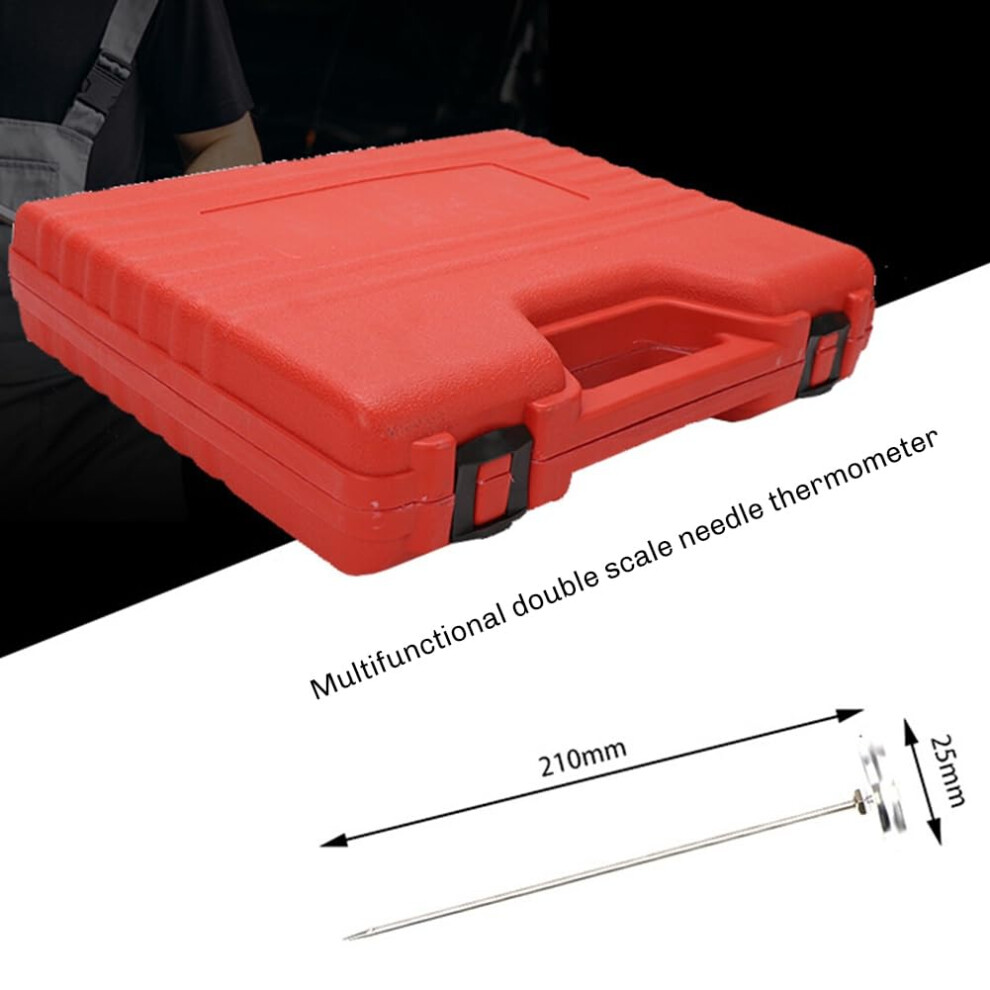 18Pcs Radiator Pressure Leakage Tester Tool Kit, Cooling System Water Tank Leak Test Detector Set With Hand Pump 9105992067329
