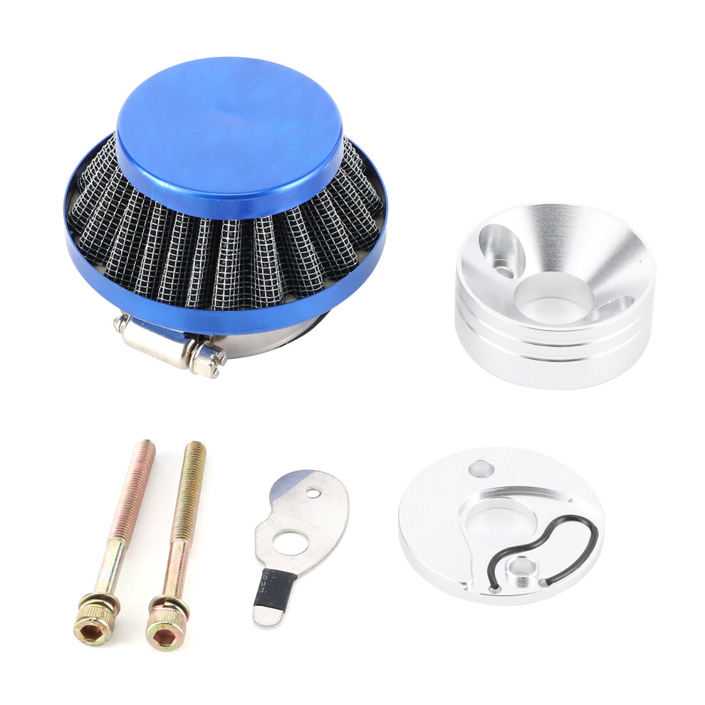 Carburetor Air Filter Adapter For 47Cc 49Cc Pocket Bike & Atv, Rubber & Aluminum 8271360903146