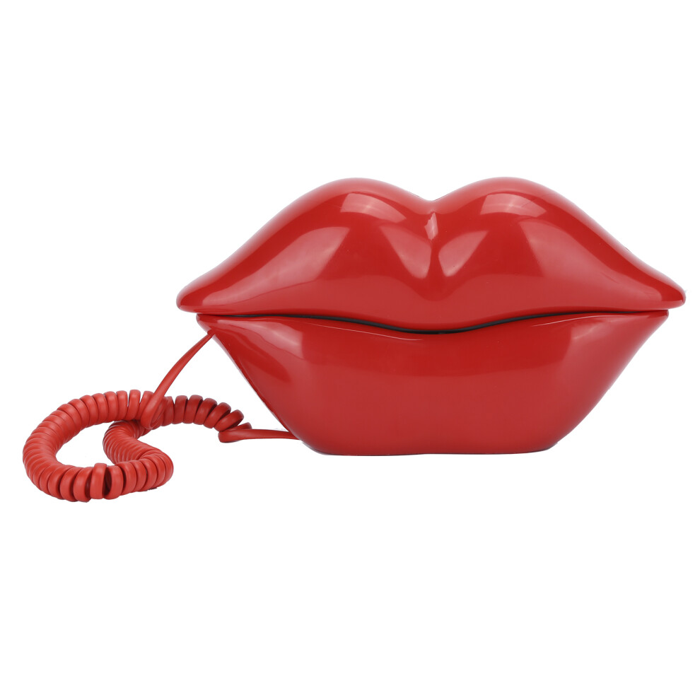 Fashionable Wx-3016 Lip Home Telephone With Storage, Us/Uk Wiring, & Rose Red 6921360903708