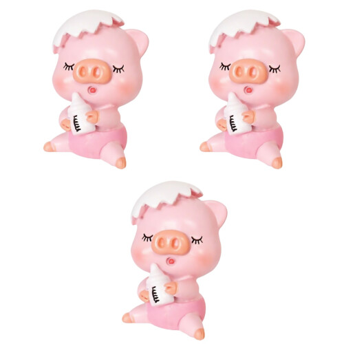 3 Stk. Schwein Cake Topper Für Die Heimbackstube 2