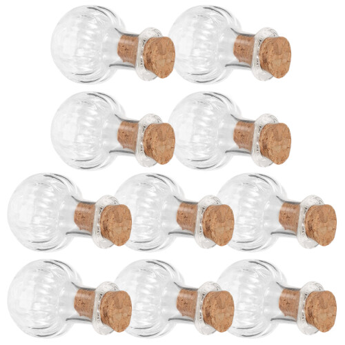 40 Glasflaschen Mit Korkverschluss Für DIY 1