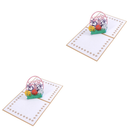 2Stück 3D Und Eier Blumen Ausschnitte Aufklappen 2