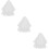 3 Decoratieve Bruidssluier Trouwsluier Jurk Accessoire 9