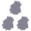3 Kinderhandschoenen Winter Gebreid 4-12 Grijs 2