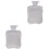 2St Waschbarer Heißwasserbeutel Hand Steckbare 2000ml 3