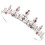 2 Stuks Tiara Haarversiering Vrouwen Bruidskap 2
