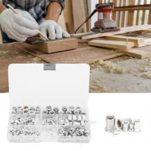 Premium Aluminium-Nietenmuttern-Satz 165 Stück M3/4/5/6/8/10 für Werkstatt und Zuhause