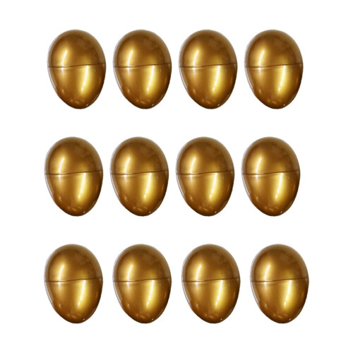24 Dekorative Eierschalen Ostereier Geschenkverpackung Gold