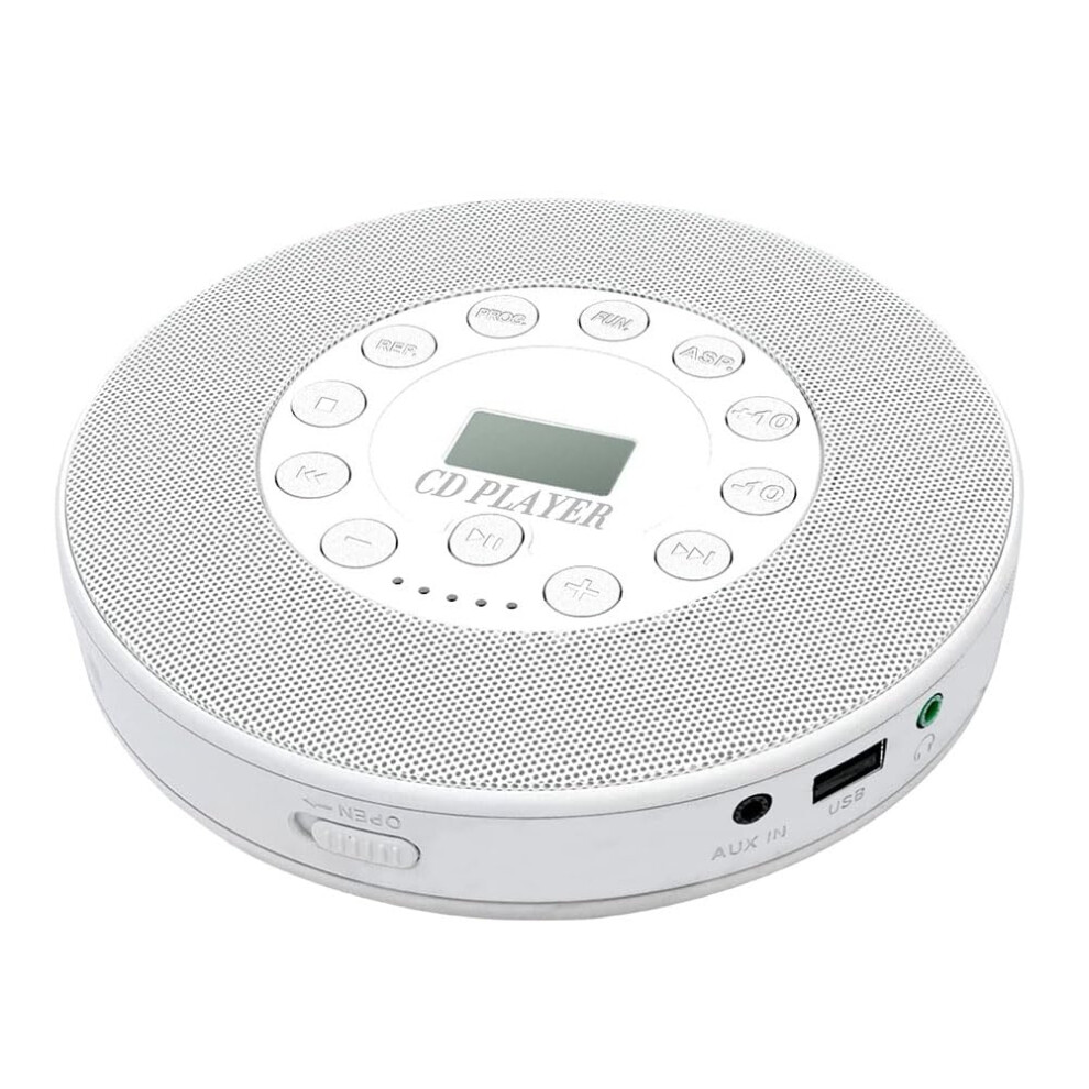 Bluetooth Cd Player Portable Stereo Sound System Rechargeable Playback Cd/Cd-R/Cd-Rw/Mp3 Usb Aux In Earphone Jack 9323874954905