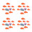 4 Sets Vissen Ornamenten Lotusblad 6