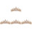 4Stk Krone Braut Kopfschmuck Hochzeitskrone 3
