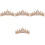 4Stk Krone Braut Kopfschmuck Hochzeitskrone 4