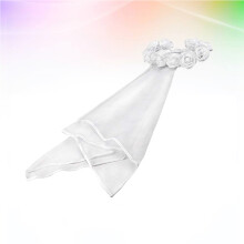 Bride Rose Decor Sluier Slinger Bruid Vrouw Wit