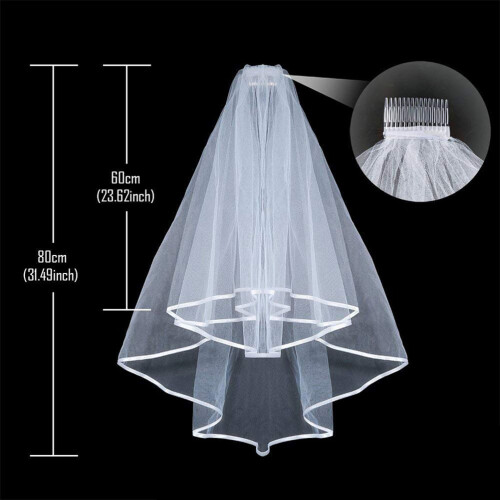 Bride Rose Decor Sluier Slinger Bruid Vrouw Wit 1
