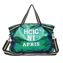 3Stk. Frauen Pailletten Schultertasche Große Kapazität (Grün)