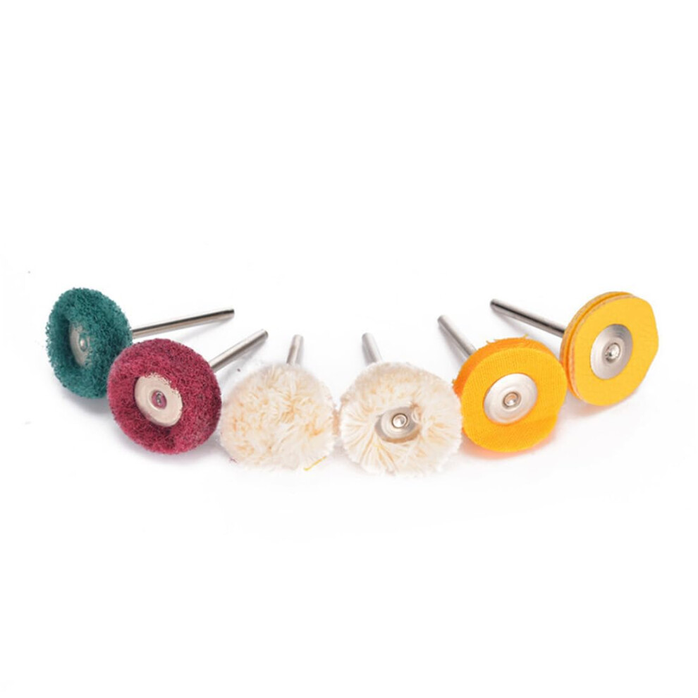 6Pcs Polishing Buffing Wheel Set Cotton And Nylon Grinding Heads For Rotary Tools 9105992068074