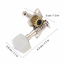2L2R Silberschall Ukulele-Stimmwirbel Maschinenelemente für DIY & Ersatz