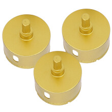 3 Stück Diamant-Lochbohrersets 60 mm / 2,4 Zoll für Stein und Keramik