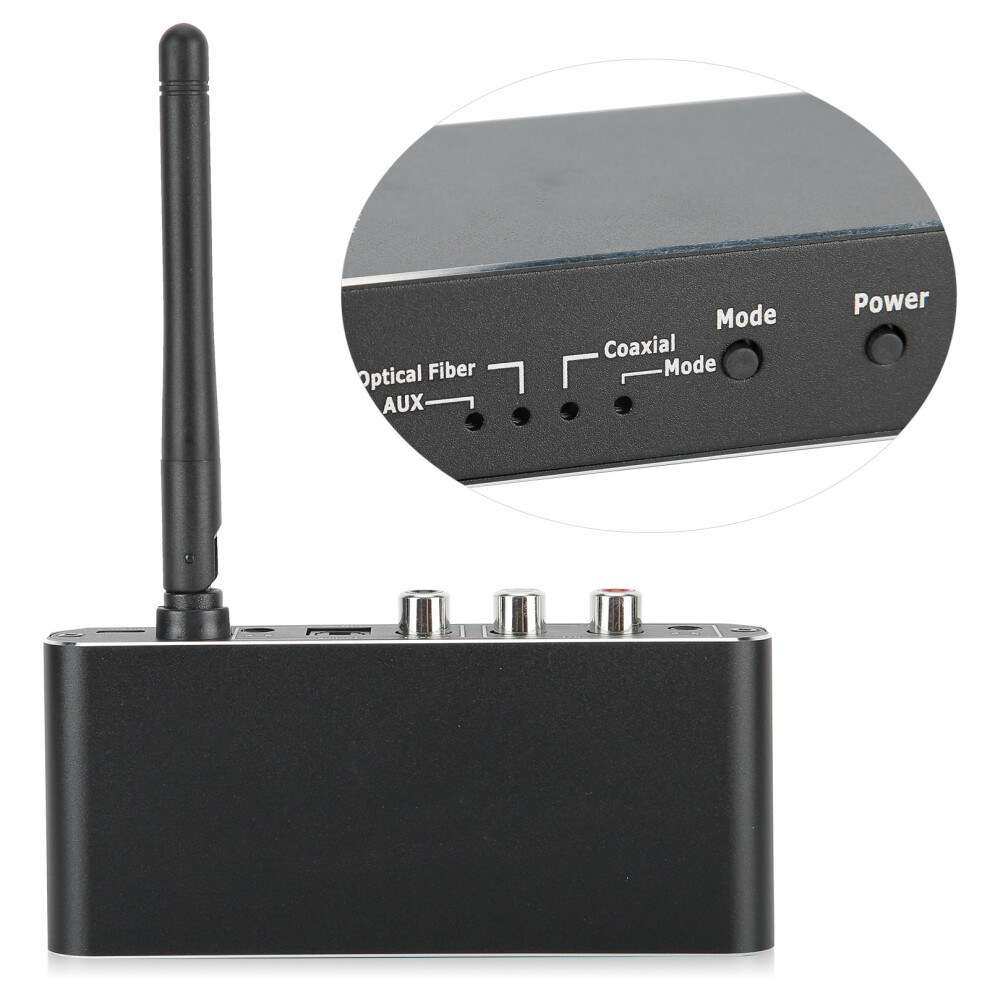 Bluetooth 5.0 Receiver Transmitter Rca Avx Digital To Analog Converter, Model D09 Black 8771360916554