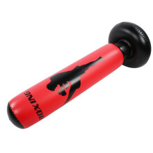 Inflatable Punching Bag PVC Strike Column Wall Tumbler 170cm Black/Red