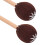 Marimba-Schlägel Birkenholzgriff, Mischgarn, Kaffee 13