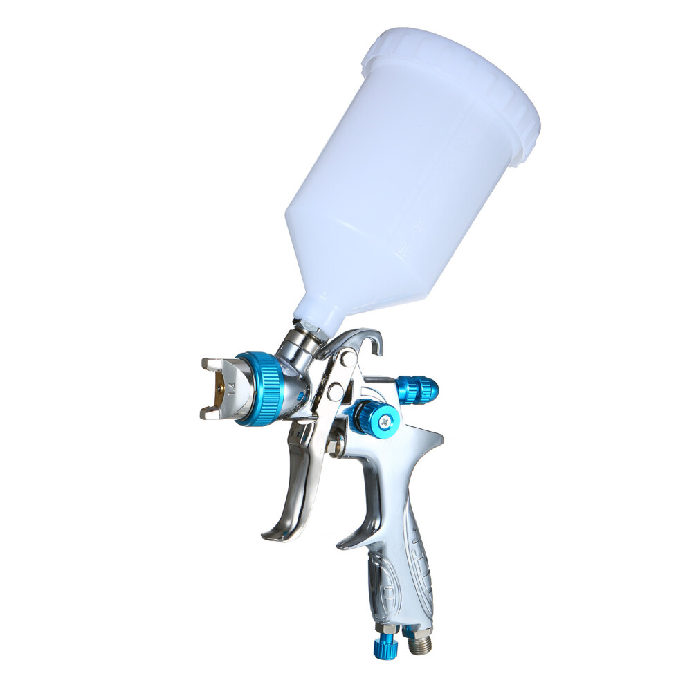Gravity Feed Paint Sprayer 600Ml, 1.4Mm Nozzle, Metal Body, Adjustable 9491360919339