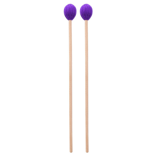 Marimba-Schlägel Buchenholzgriff, Mischgewebe, Lila 1