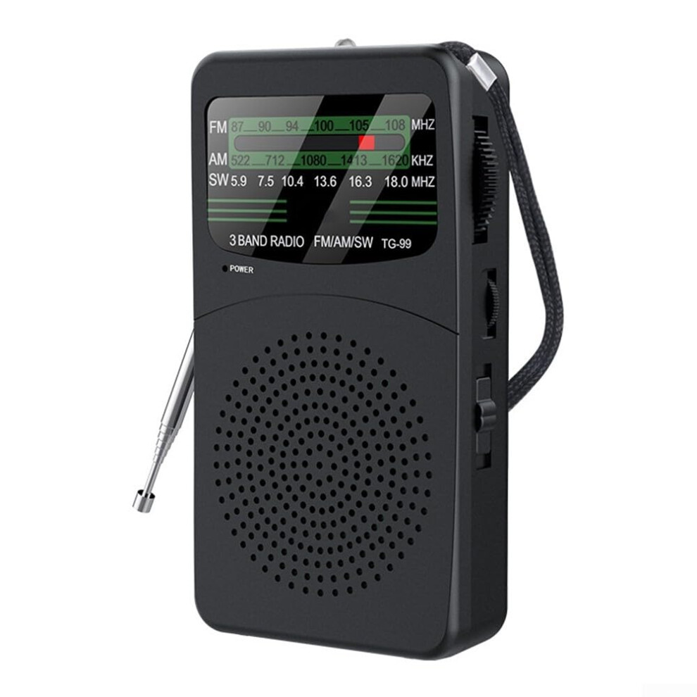 Portable Shortwave Radios Fm Am Sw Radio Battery Powered Radio, Excellent Reception For Outdoor & Indoor & Emergencies 9067246706029
