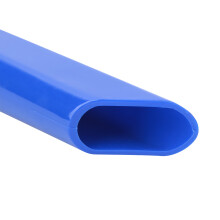 Professioneller blauer Silikonschnorchel für vorn, atmungsaktiv, 48x10cm