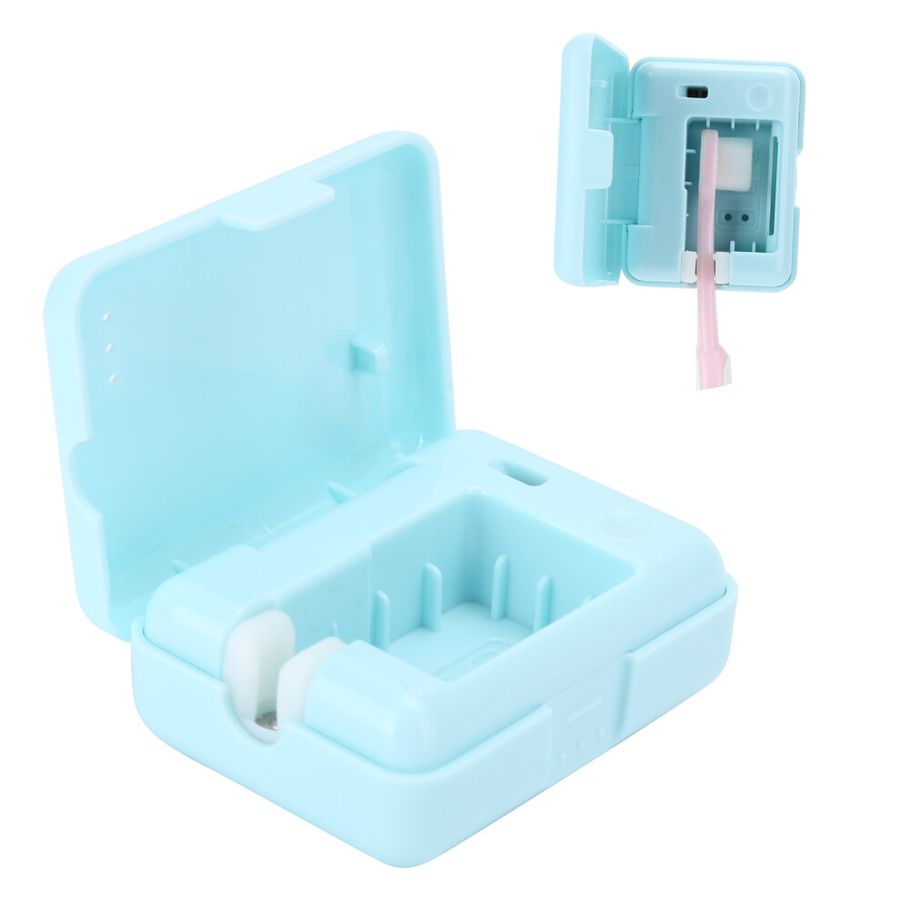 Blue Compact Zlâ18L Uv Led Wall Toothbrush Holder & Cleaner 18L
