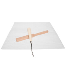 DIY Mesh-Gewebe Handgemachter Teppich Set 50x50cm Holzgriff Häkelwerkzeug