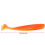 20 Stück 7,5 cm weiche Kunststoff-T-Schlauch Wurm Angelköder Orange 8