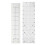 MultiFunction Quilting Ruler 2 Pack for Precise Sewing & Crafting 12x6in 2