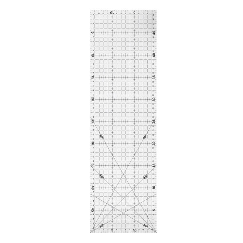 MultiFunction Quilting Ruler 2 Pack for Precise Sewing & Crafting 12x6in 2