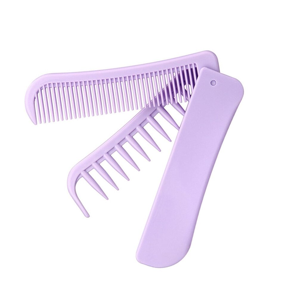 Compact Foldable Comb Portable Wide Tooth Designs For Various Hair Types Travel Friendly Hair Styling Combs Folding Comb