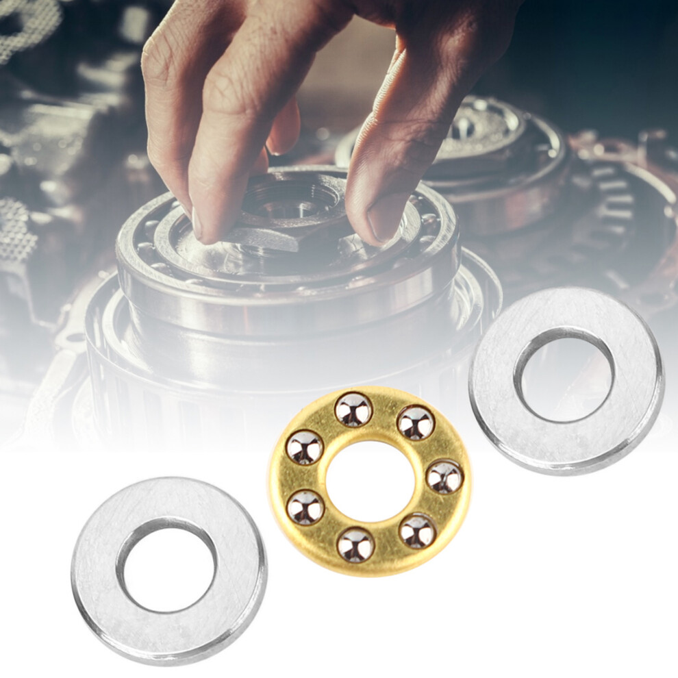 10Pcs High Precision Thrust Ball Bearings Set F3-8M 3X8x3.5mm Steel 7891360932406