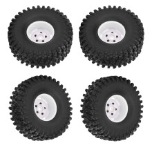 4 Stück 1,9 Zoll Gummi-Radfelgen für RC-Crawler 1/10, Durchmesser 120 mm