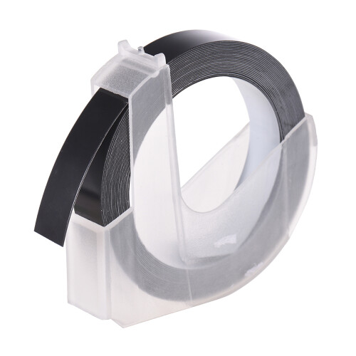 3D Plastic Embossing Label Tape Refill 9.8ft Black for 1610 2