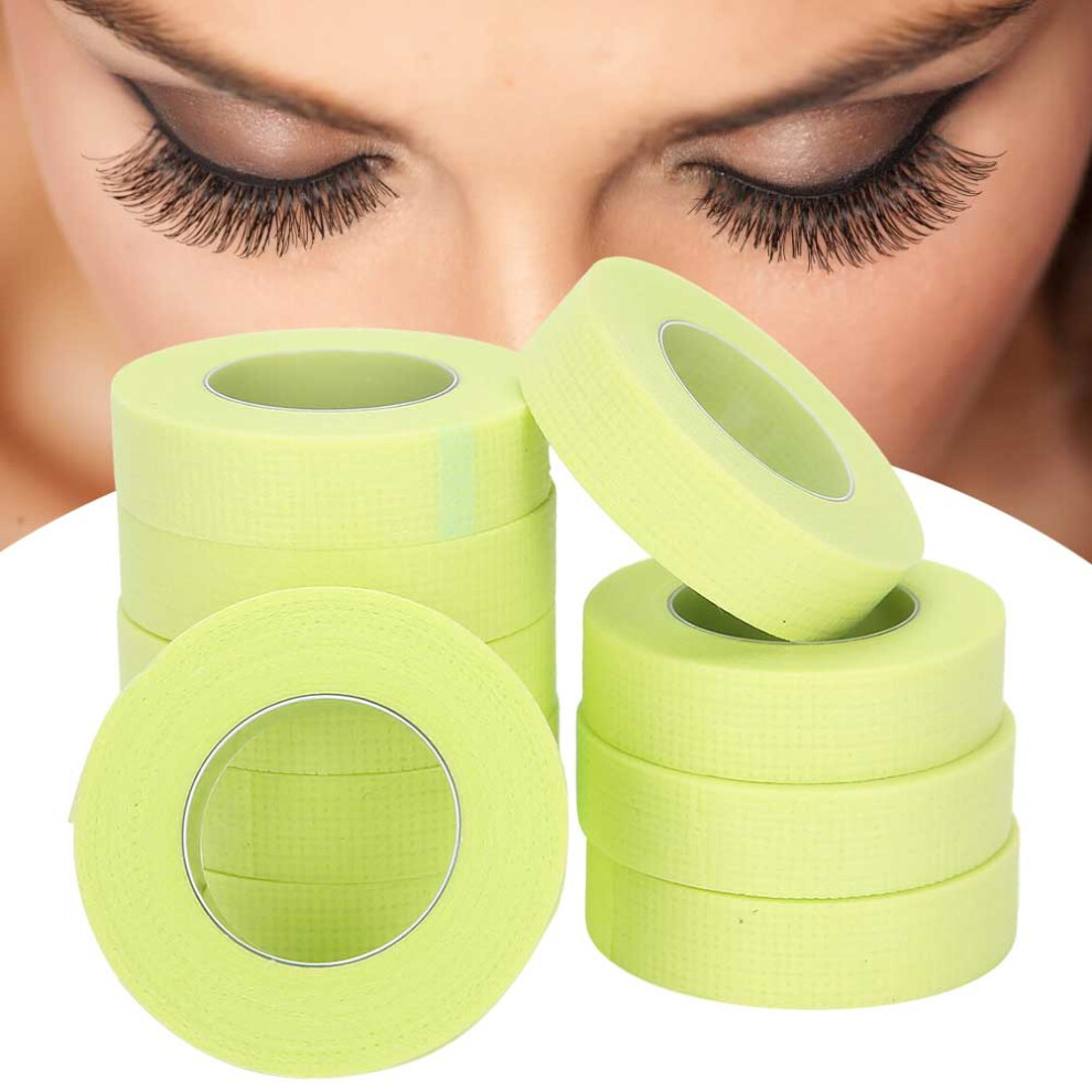 10PCS Grafted Eyelash Isolation Tape in Green Breathable Sensitive Fit
