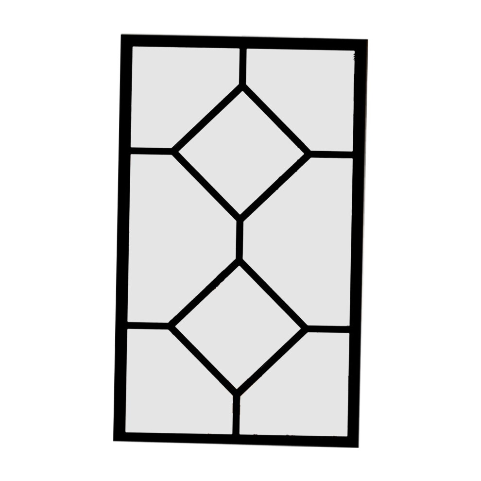 (Black, 26x44cm) Entryway Home Decoration Imitation Window Wall Mirror For Modern-image-OPC-PMYKWZ9-NEW
