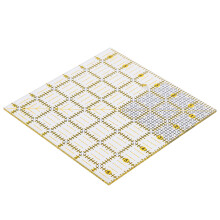 Square Quilting Ruler Hand Craft Patchwork Sewing Tool 16 x 16cm Plastic